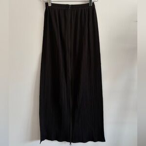 PLEATS PLEASE Dark Brown Zip Skirt